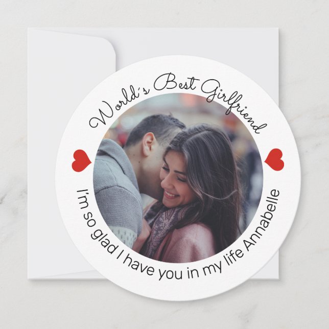 Inspiring Love Add your own photo and Message Holiday Card (Front)