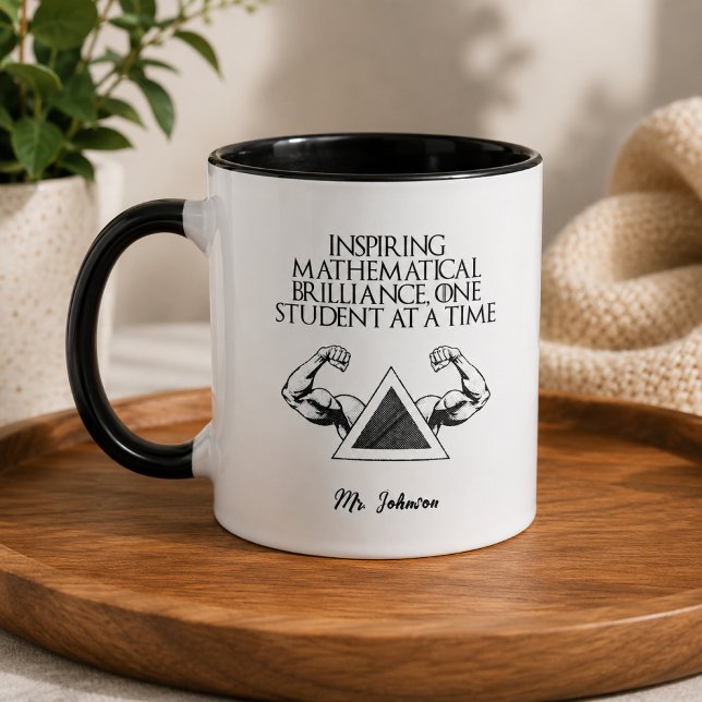 Inspiring Math Brilliance Student Focus Design Mug (Creator Uploaded)