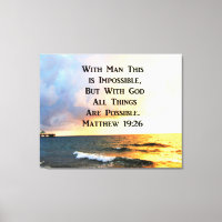 INSPIRING MATTHEW 19:26 PHOTO DESIGN