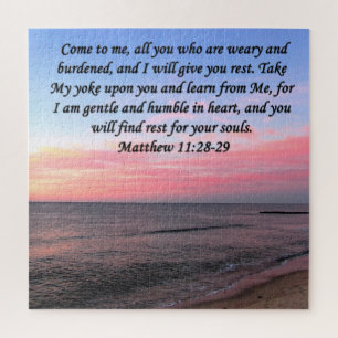 INSPIRING MATTHEW 28 OCEAN PHOTO DESIGN JIGSAW PUZZLE