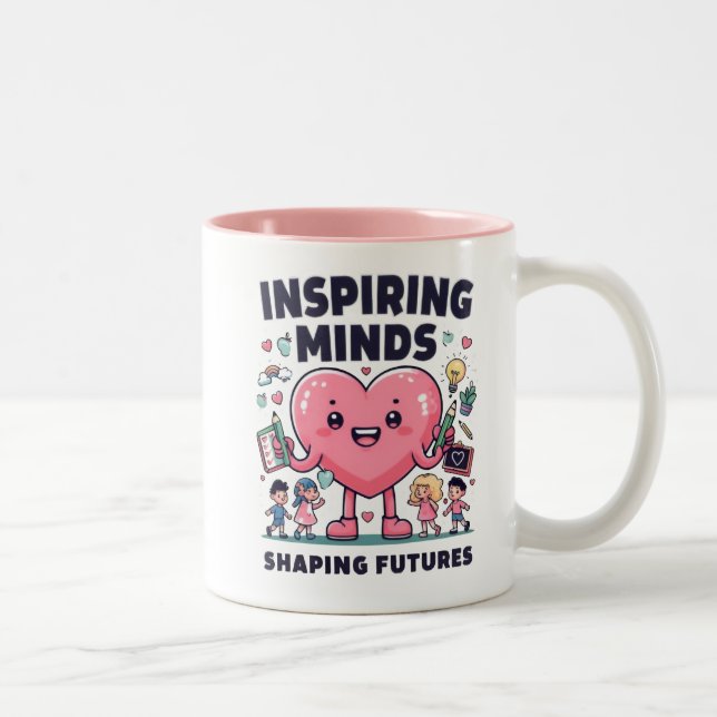 Inspiring Minds Shaping Futures Two-Tone Coffee Mug (Right)