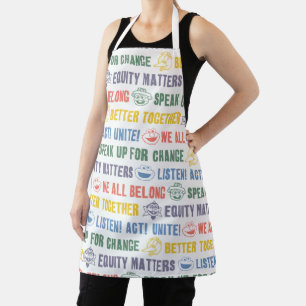 Inspiring Phrases Pattern Apron