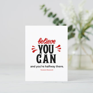 Inspiring Presidential Famous Quote Postcard