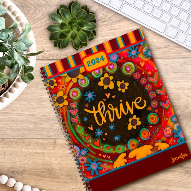 Inspiring Pretty Floral Thrive Personalised Fun  Planner (Creator Uploaded)