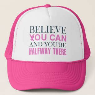 Inspiring Quote Breast Cancer Awareness   Hat