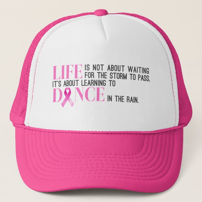 Inspiring Quote Breast Cancer Awareness | Hat (Front)