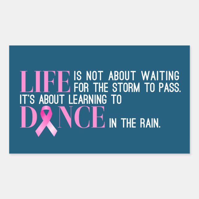 Inspiring Quote Breast Cancer Awareness | Sticker (Front)