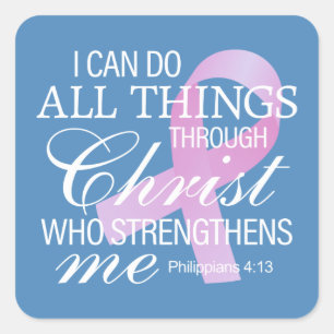 Inspiring Quote Breast Cancer Awareness Sticker