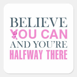 Inspiring Quote Breast Cancer Awareness   Sticker