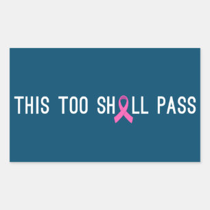 Inspiring Quote Breast Cancer Awareness Sticker