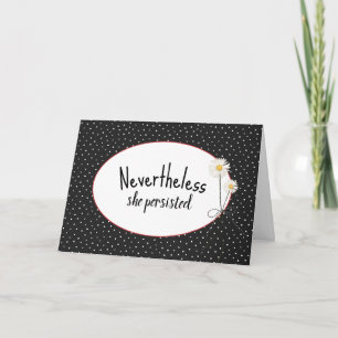 Inspiring Quote On Polka Dots Card