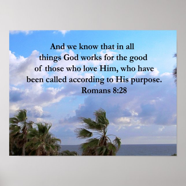 INSPIRING ROMANS 8:28 POSTER (Front)