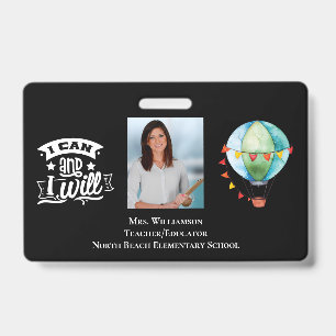 Inspiring School Volunteer Staff Teacher ID Photo Badge