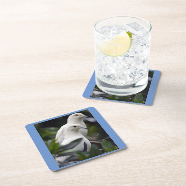 Inspiring  square paper coaster (Insitu)