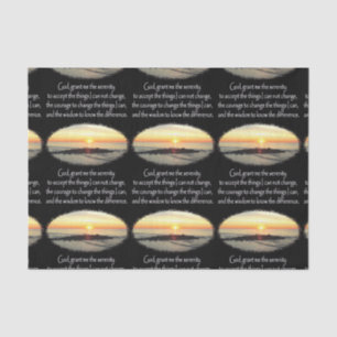INSPIRING SUNRISE SERENITY PRAYER DESIGN TISSUE PAPER