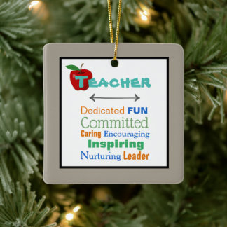 Inspiring Teacher Christmas Tree Ornament
