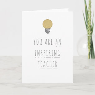 Inspiring Teacher Phonics Greeting Card