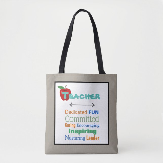 Inspiring Teacher Tote Bag (Front)