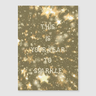 Inspiring This Is Your Year to Sparkle Typography