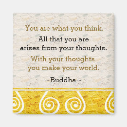 Inspiring Thought Buddha Quote Magnet