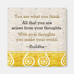 Inspiring Thought Buddha Quote Magnet
