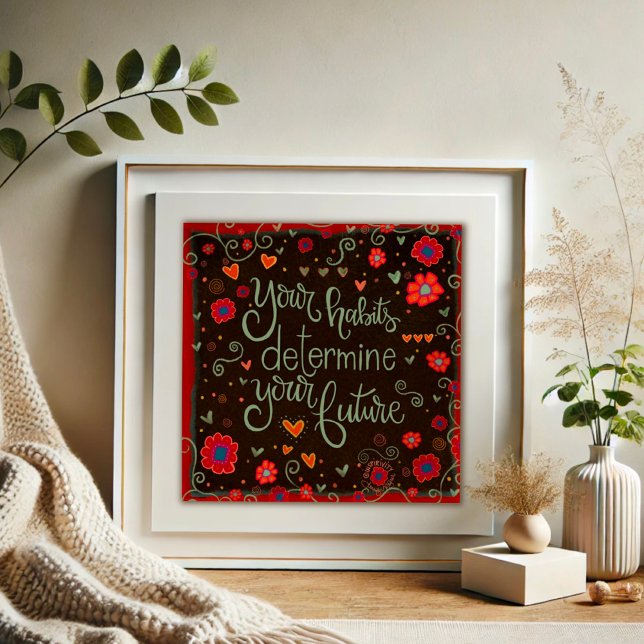 Inspiring Vintage Habits Future Quote Inspirivity Poster (Creator Uploaded)