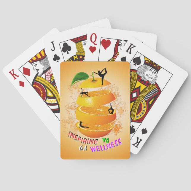 Inspiring Wellness Yoga Playing Cards (Back)