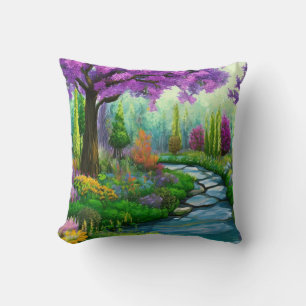 Inspiring woodland landscapes cushion
