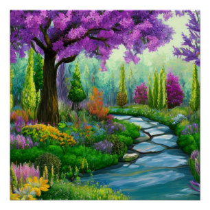 Inspiring woodland landscapes poster