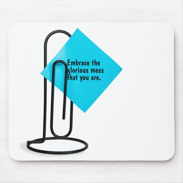 Inspiring Words on Post-It Note Mouse Pad (Front)
