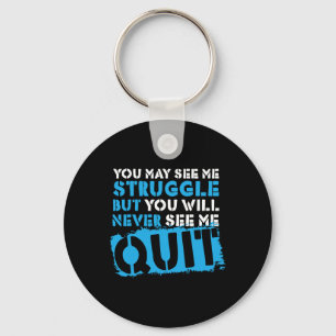 Inspiring Workout Inspiration Motivational Saying  Key Ring