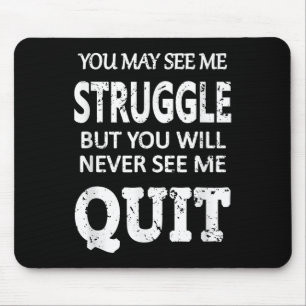 Inspiring Workout Inspiration Motivational Saying Mouse Mat