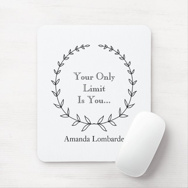 Inspiring Writer's Mouse Mat (With Mouse)