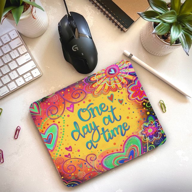 Inspirivity One Day at a Time Quote Mouse Pad (Creator Uploaded)