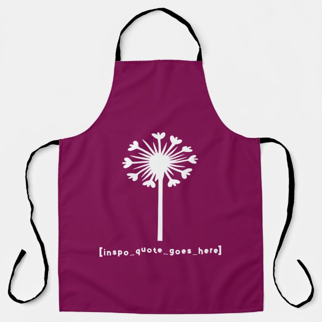 Inspo Quote Goes Here Apron (Front)