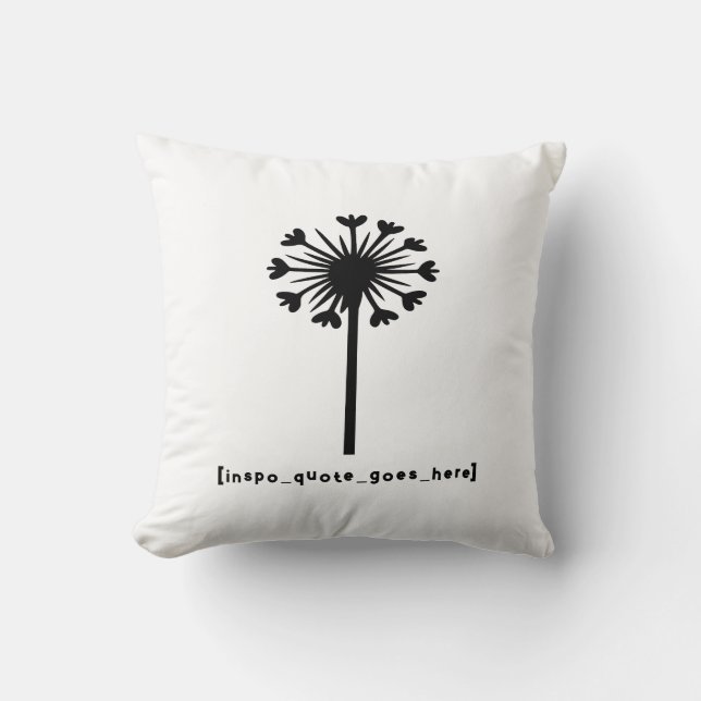 Inspo Quote Goes Here Cushion (Front)