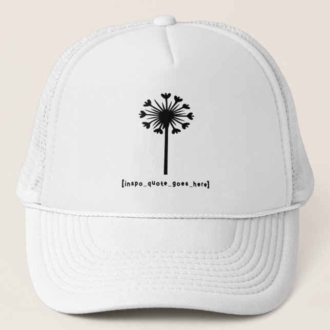 Inspo Quote Goes Here long sleeve Trucker Hat (Front)