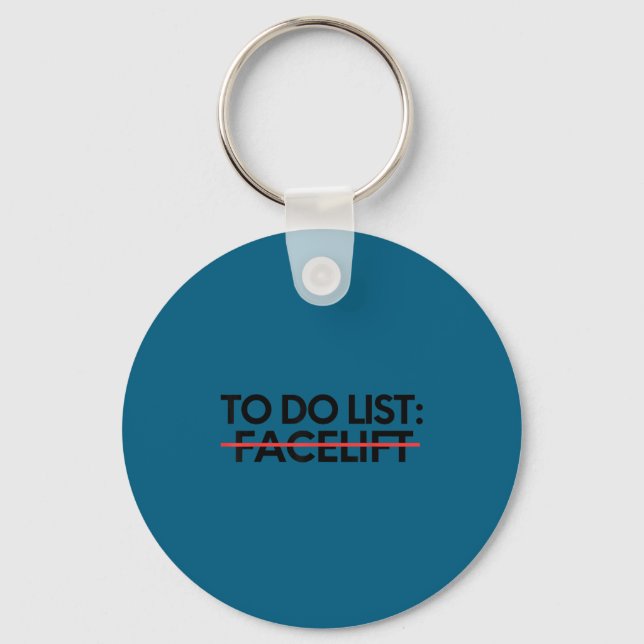 Insring To Do List Facelift Awareness Suprt Dad Mo Key Ring (Front)