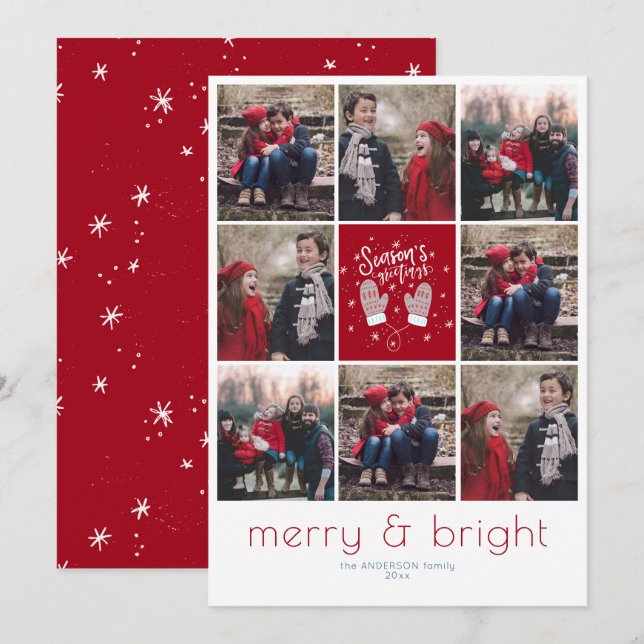 Instafriendly 8 Grid Christmas Holiday (Front/Back)