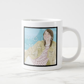 Instagram 2-Photo Personalised Custom Jumbo Mug