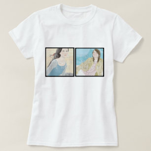 Instagram 2 Photo Personalised Custom Women's Tee