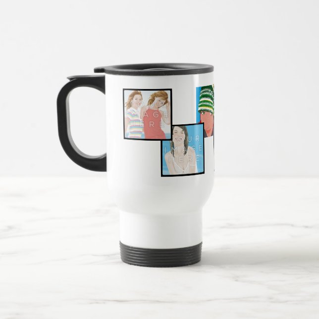 Instagram 6-Photo Custom Travel/Commuter Mug (Left)