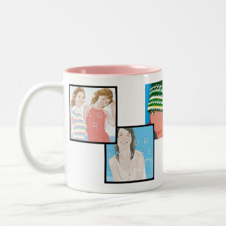 Instagram 6-Photo Customisable 2-Tone Mug Designs