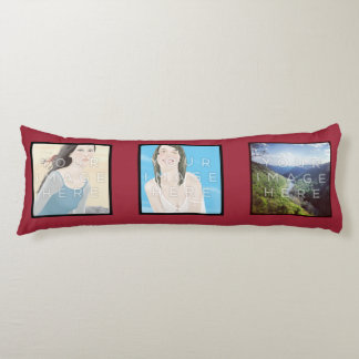 Instagram 6-Photo Red Custom Body Pillow