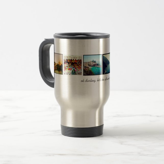 Instagram Adventurers Travel Photo Custom Mug (Front Left)