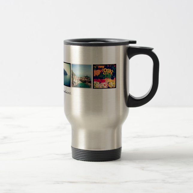 Instagram Adventurers Travel Photo Custom Mug (Right)