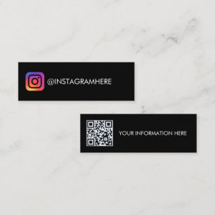 Instagram and QR Code business card