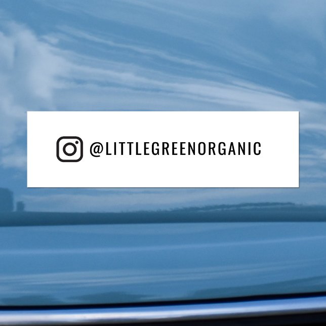 Instagram Bumper Sticker | Your Instagram Name (Creator Uploaded)