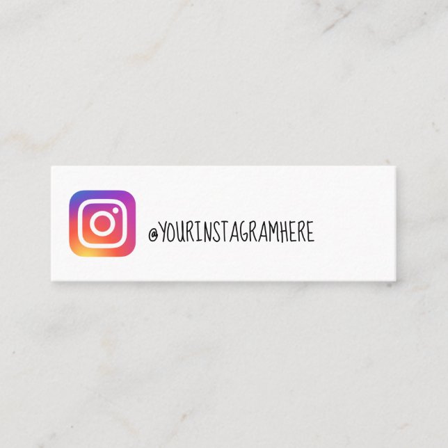 instagram  business card (Front)