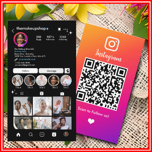 Instagram  business card